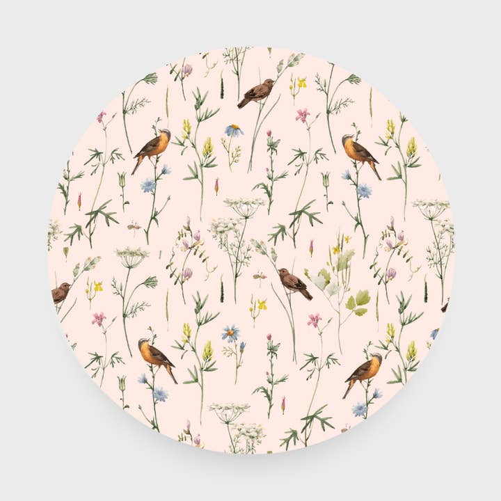 Watercolor Garden Rose Round Insert for wholesale by Parallel Designs