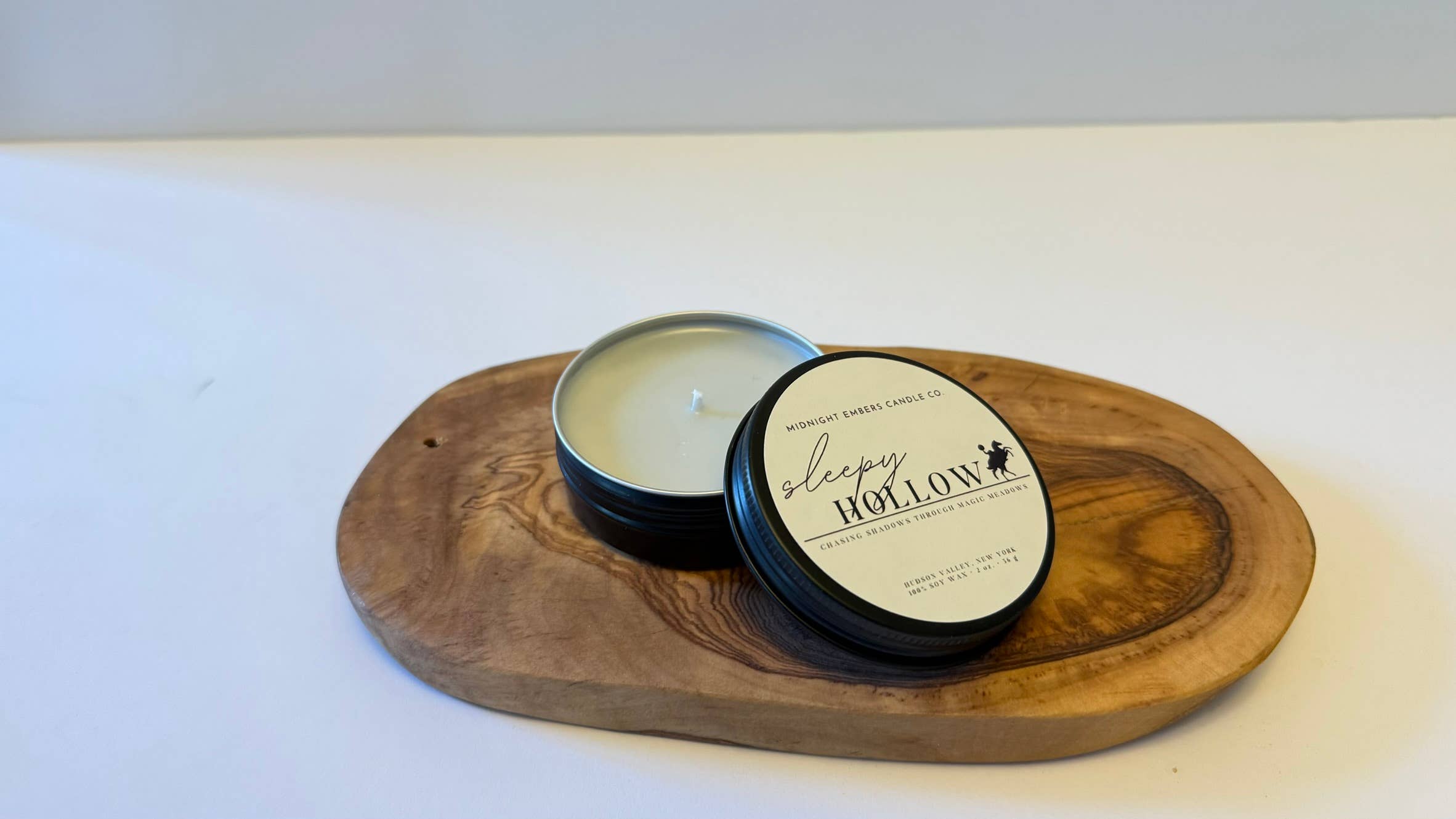 Midnight Embers Candle Co. - Wholesale Jar/Filled Candle -  2 oz. | Travel Tin Candles | Hand poured | Event Favors1