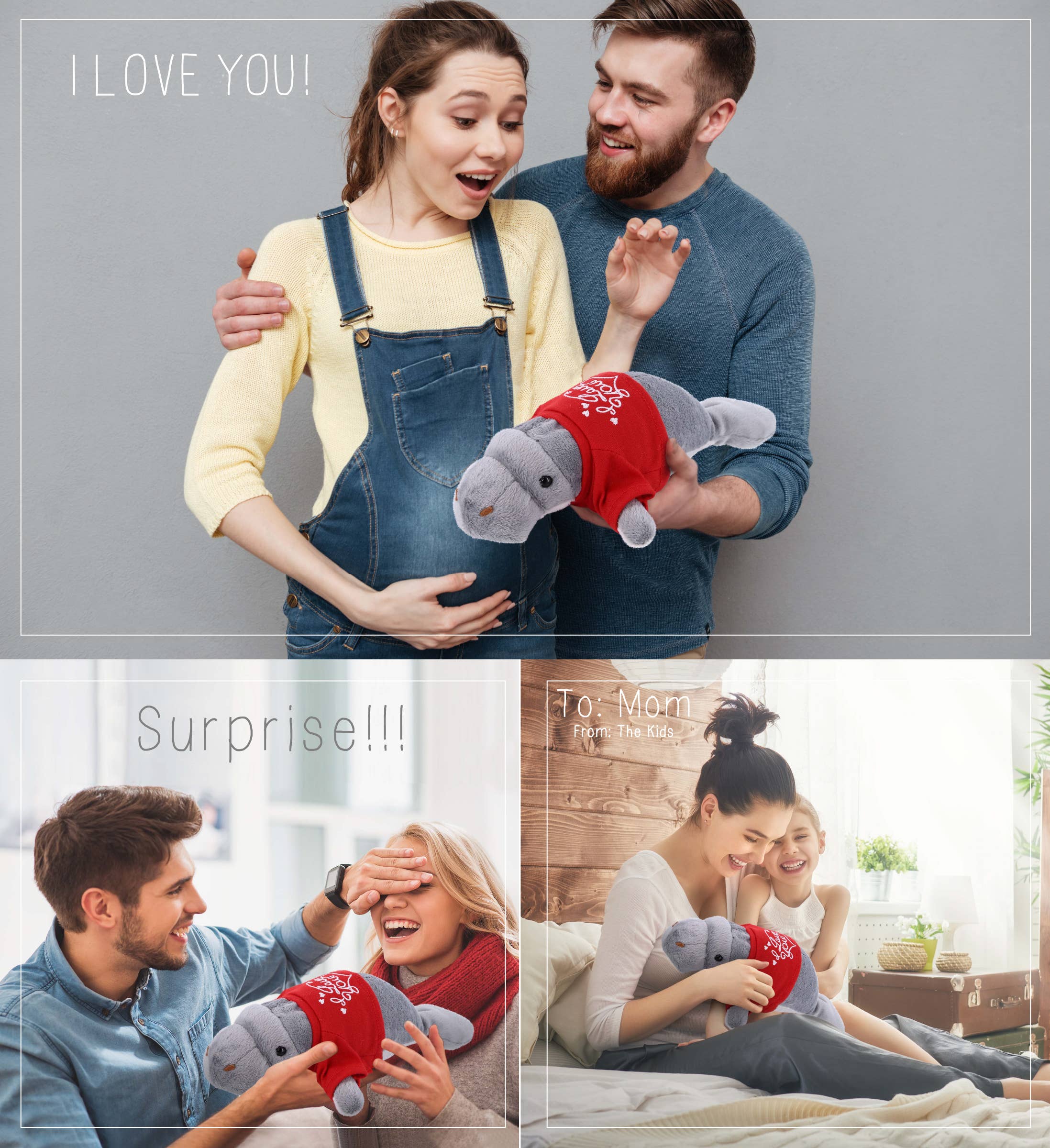 Cota Global - Vendita all'ingrosso Peluche - Bambini e neonati - Peluche Ti Amo Manato Grigio - Collezione Selvaggia 93