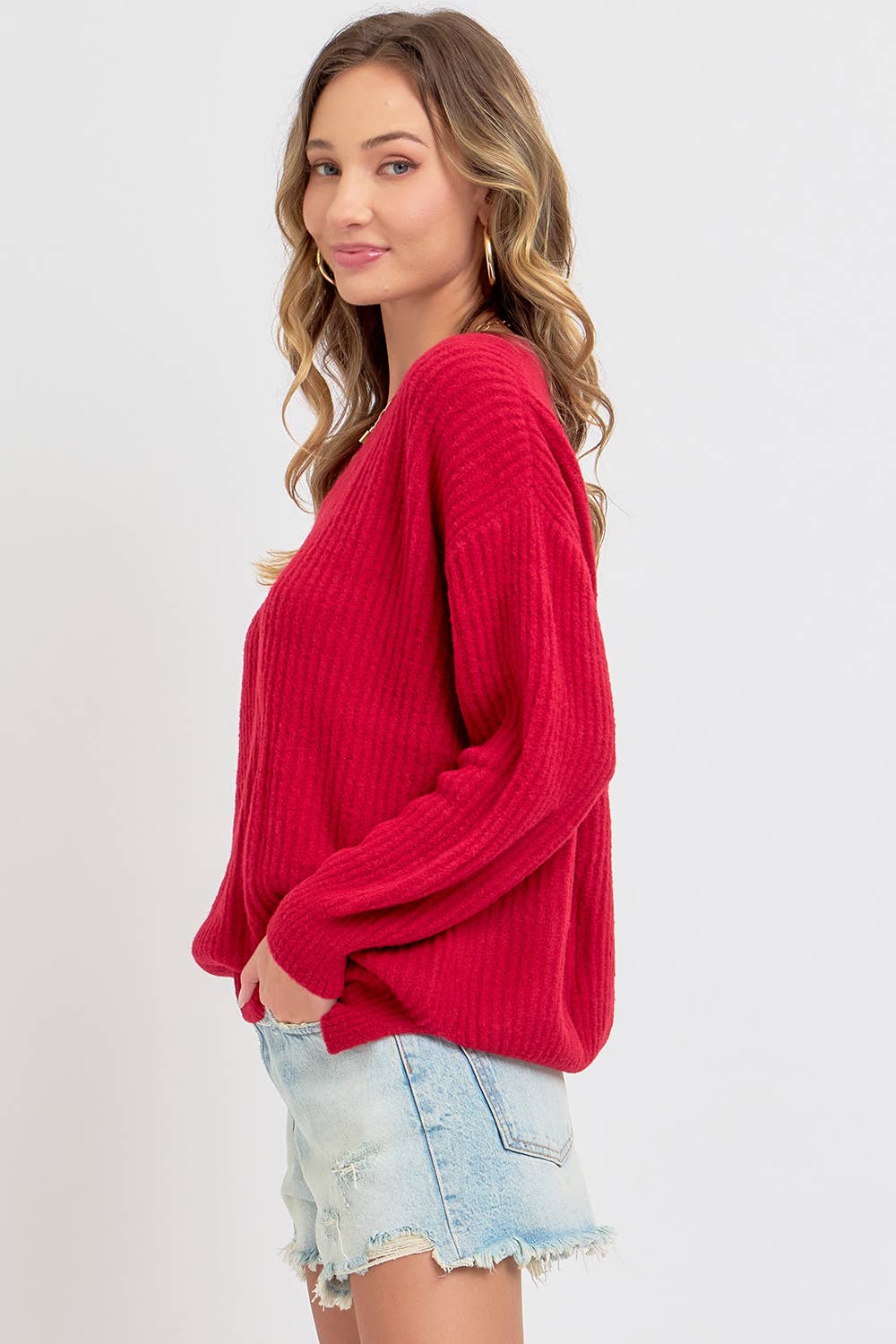 Sweet Lovely by Jen - Wholesale Knit Sweater - Women's -  EVERYDAY CASUAL  SWEATER56