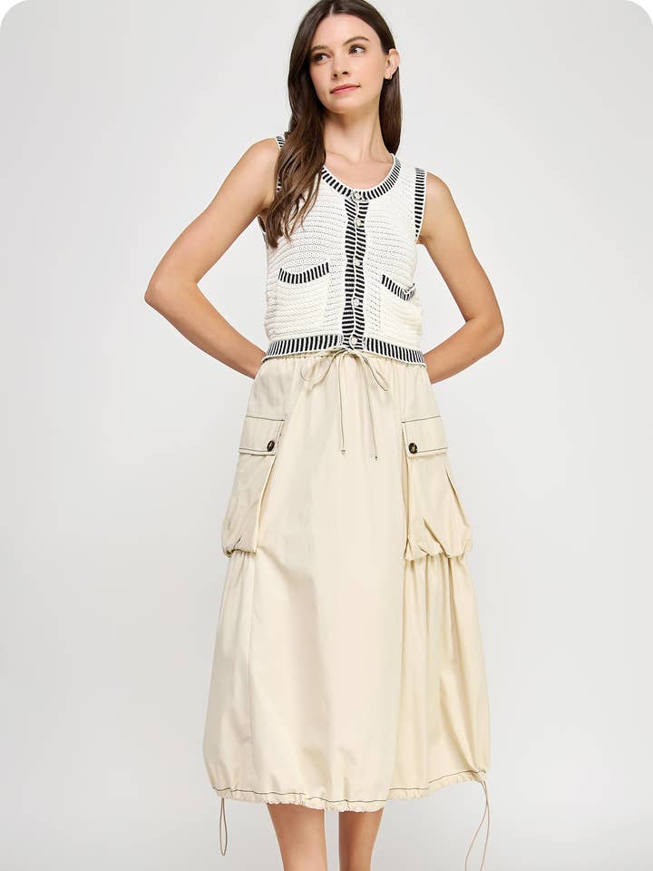 Jupe Midi Bulle Parachute pour la vente par Strut & Bolt