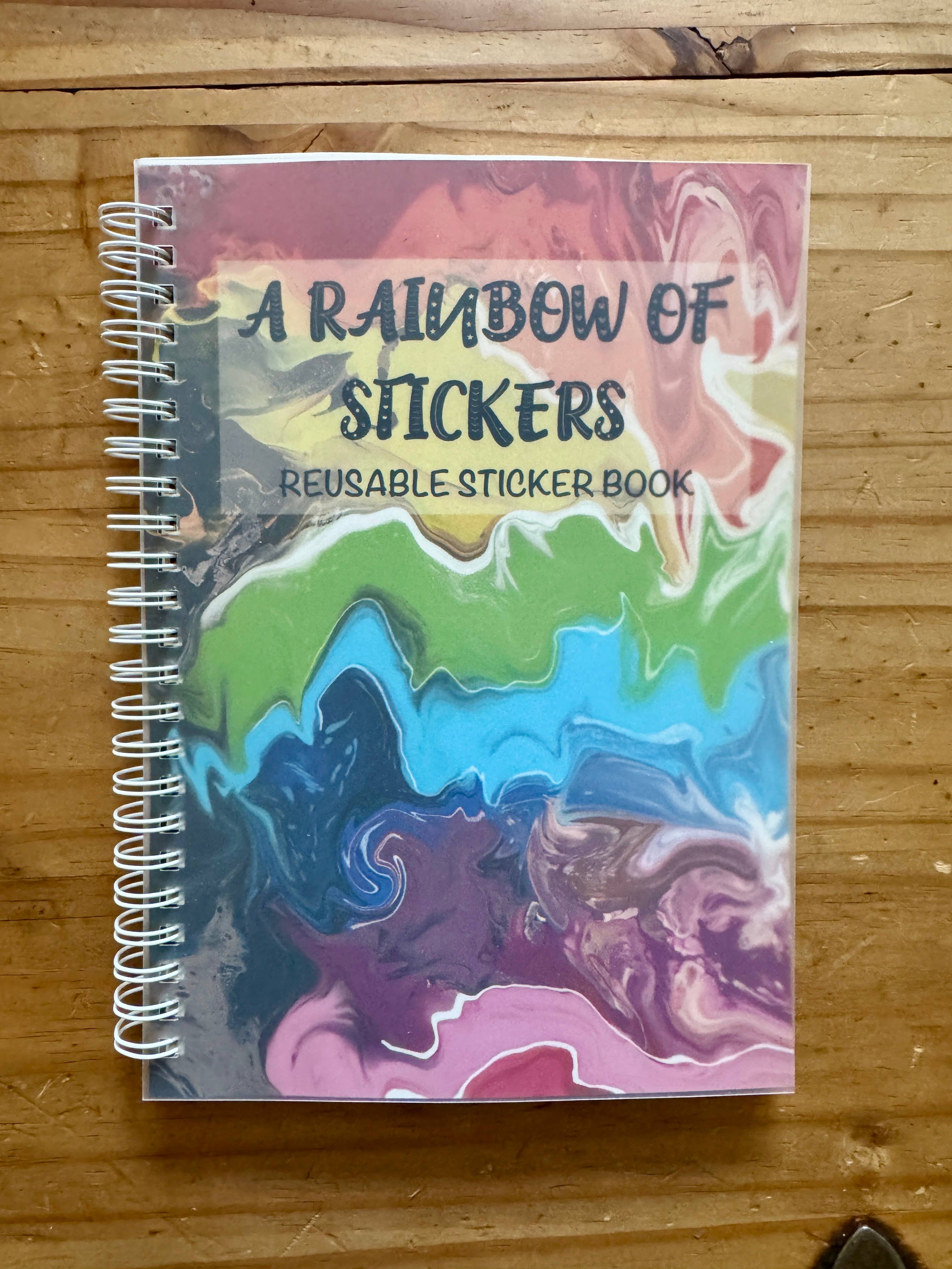 AbstractbyRabrams - Wholesale Notebook - Rainbow Reusable Sticker Book5