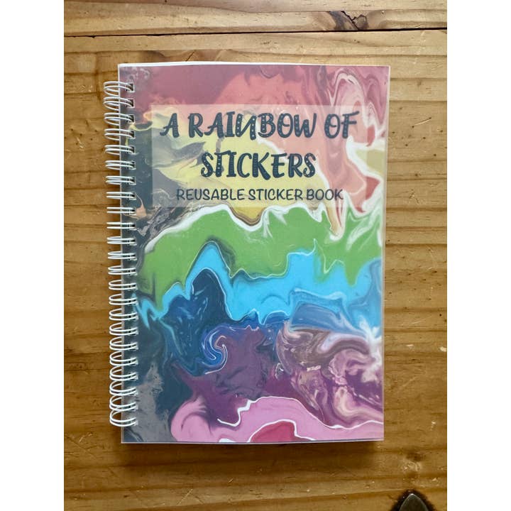 AbstractbyRabrams - Wholesale Notebook - Rainbow Reusable Sticker Book5