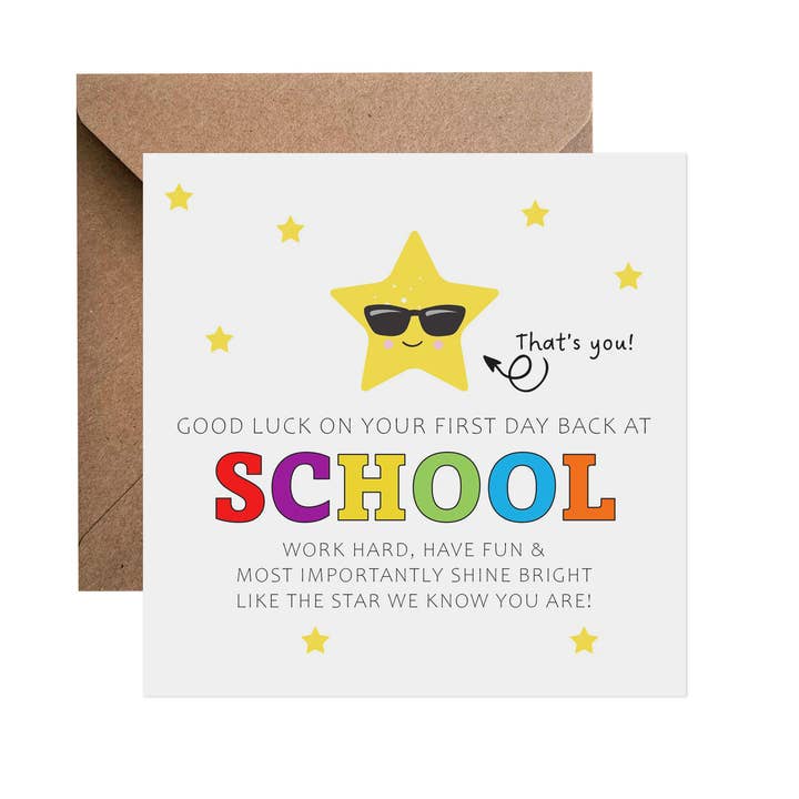 Back To School - You're a Star Card for wholesale by PMPrinted