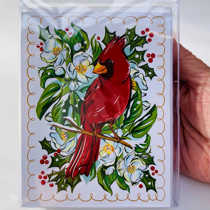 Flourish Creative - Wholesale Stationery/Notecard Set - Cardinal Notecards1