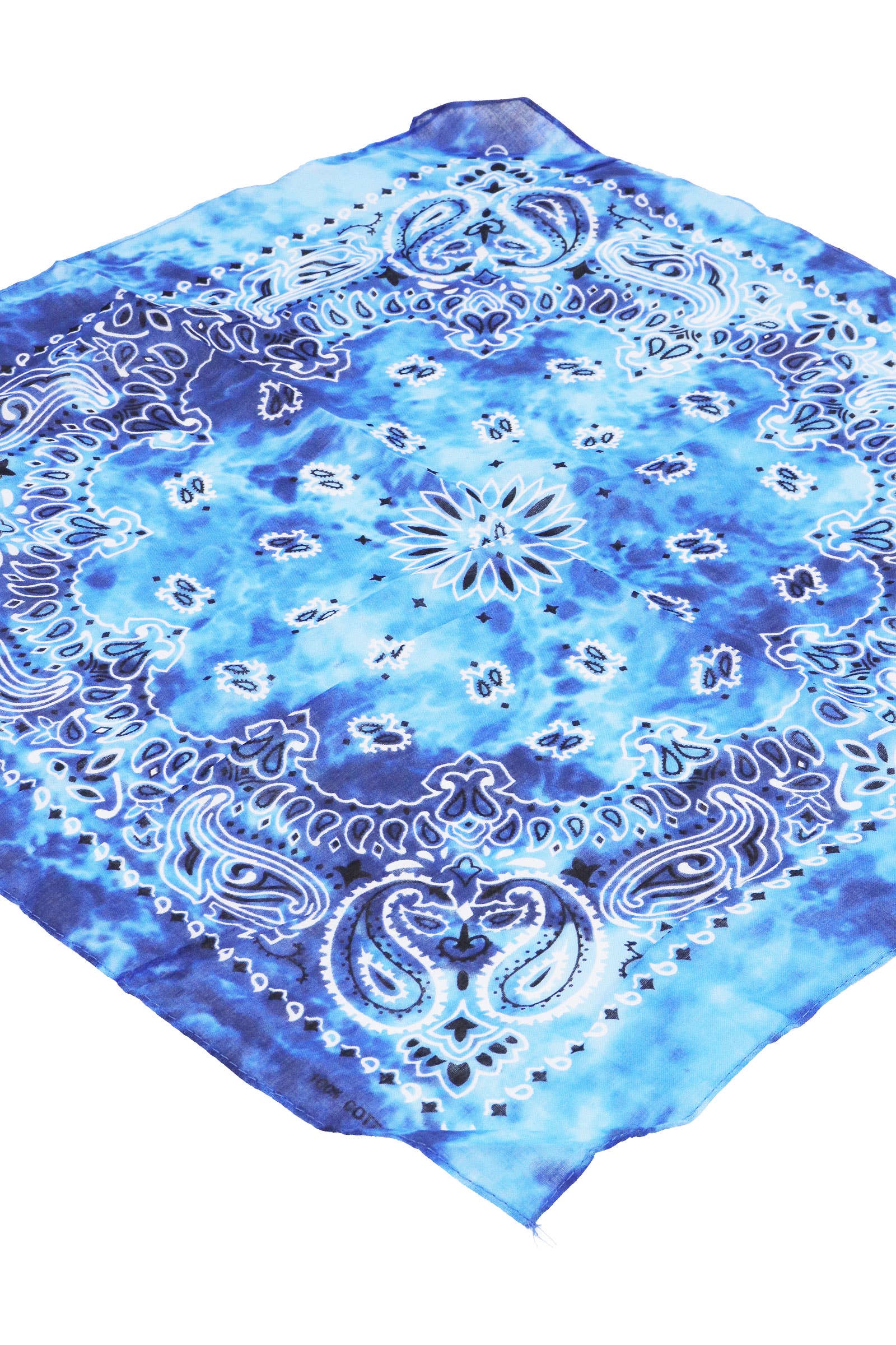 Cap Zone - Wholesale Bandana – Women's - Paisley Tie Dye Marble Gradient Cotton Bandana2