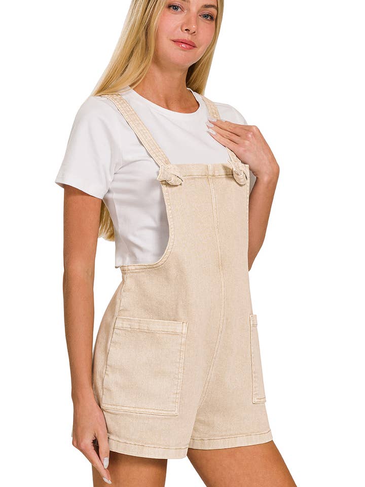 Rompers com Alça de Nó Lavada por atacado de Vanilla Monkey