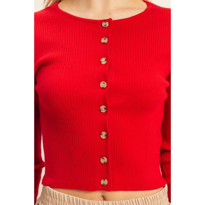 HYFVE - Wholesale Knit Top - Women's - Button-Up Ribbed Knit Top5