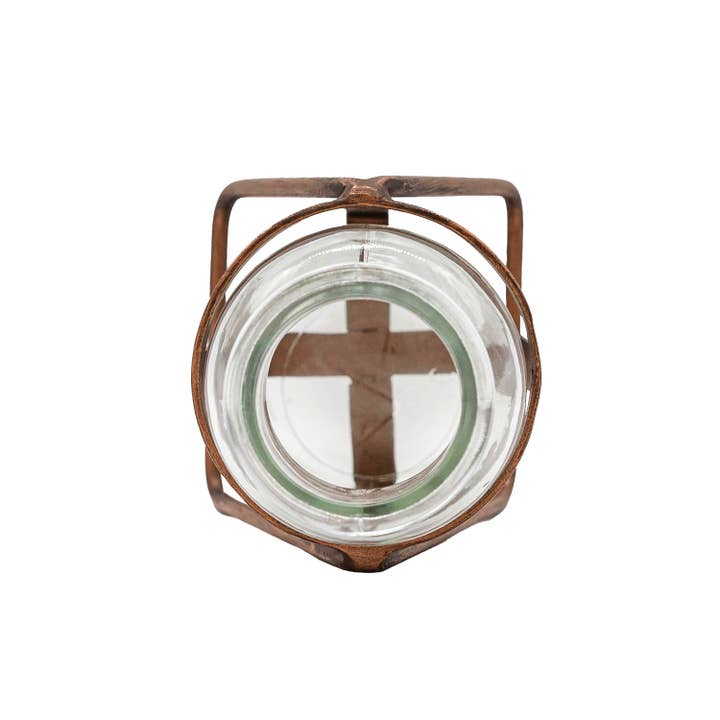 Foreside Home & Garden - Wholesale Vase - Mara Glass Bud Vase Rust Copper