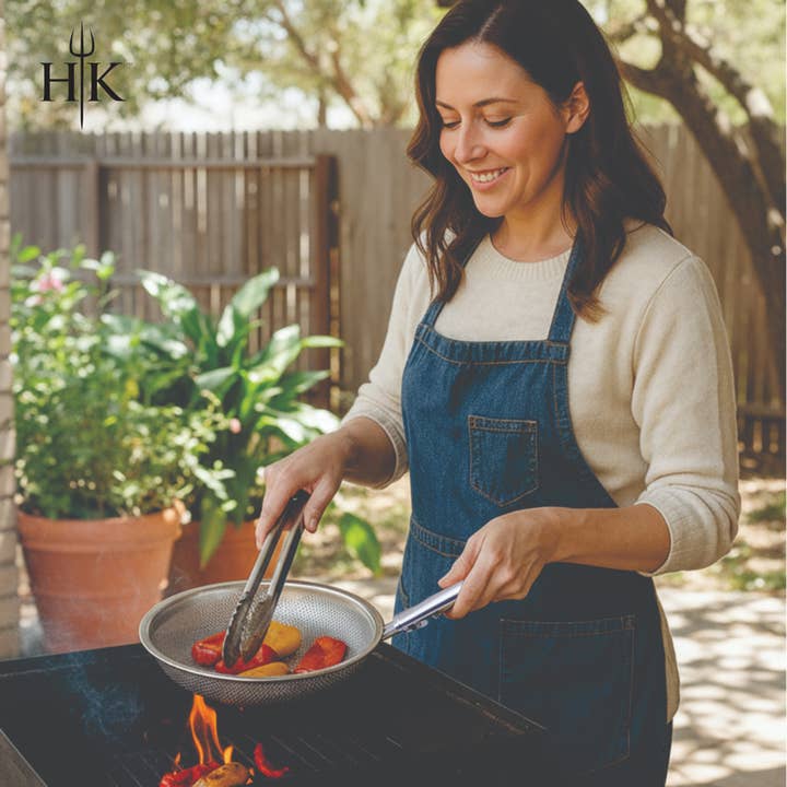 Hell's Kitchen - Wholesale Grill Pan/Griddle - Hell's Kitchen Stainless Steel Grill Basket5