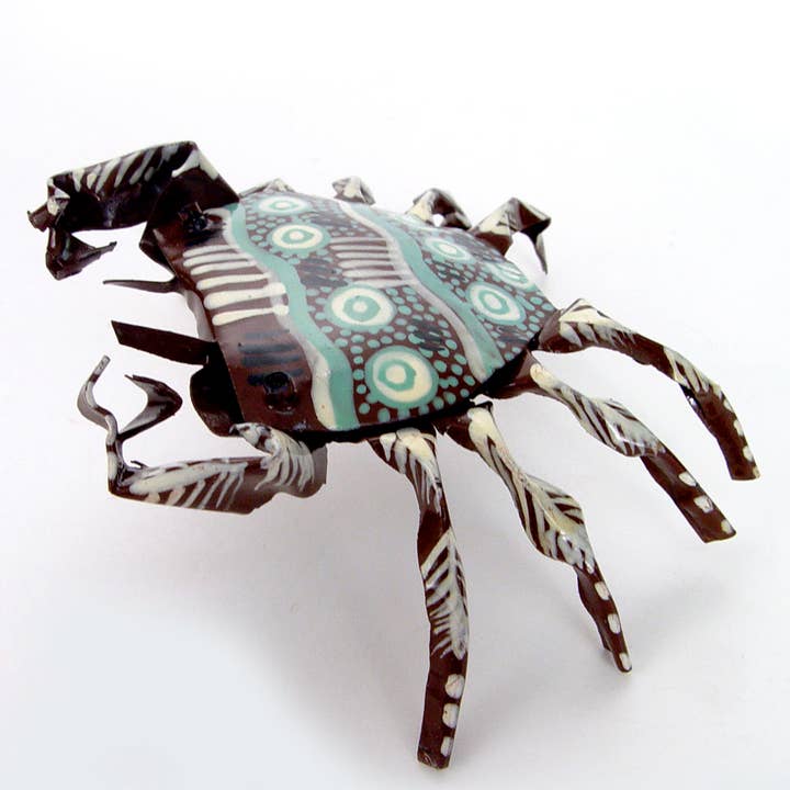 Tiny Tin Crab for wholesale by Mbare Home + Gift