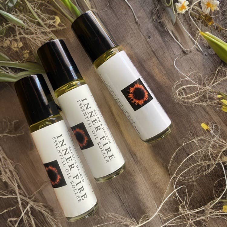 Raven’s Hearth - Vente Roll-on aux huiles essentielles - Rouleau d'Huile de Feu Intérieur | Aromathérapie | Cadeau Neutre en Genre2