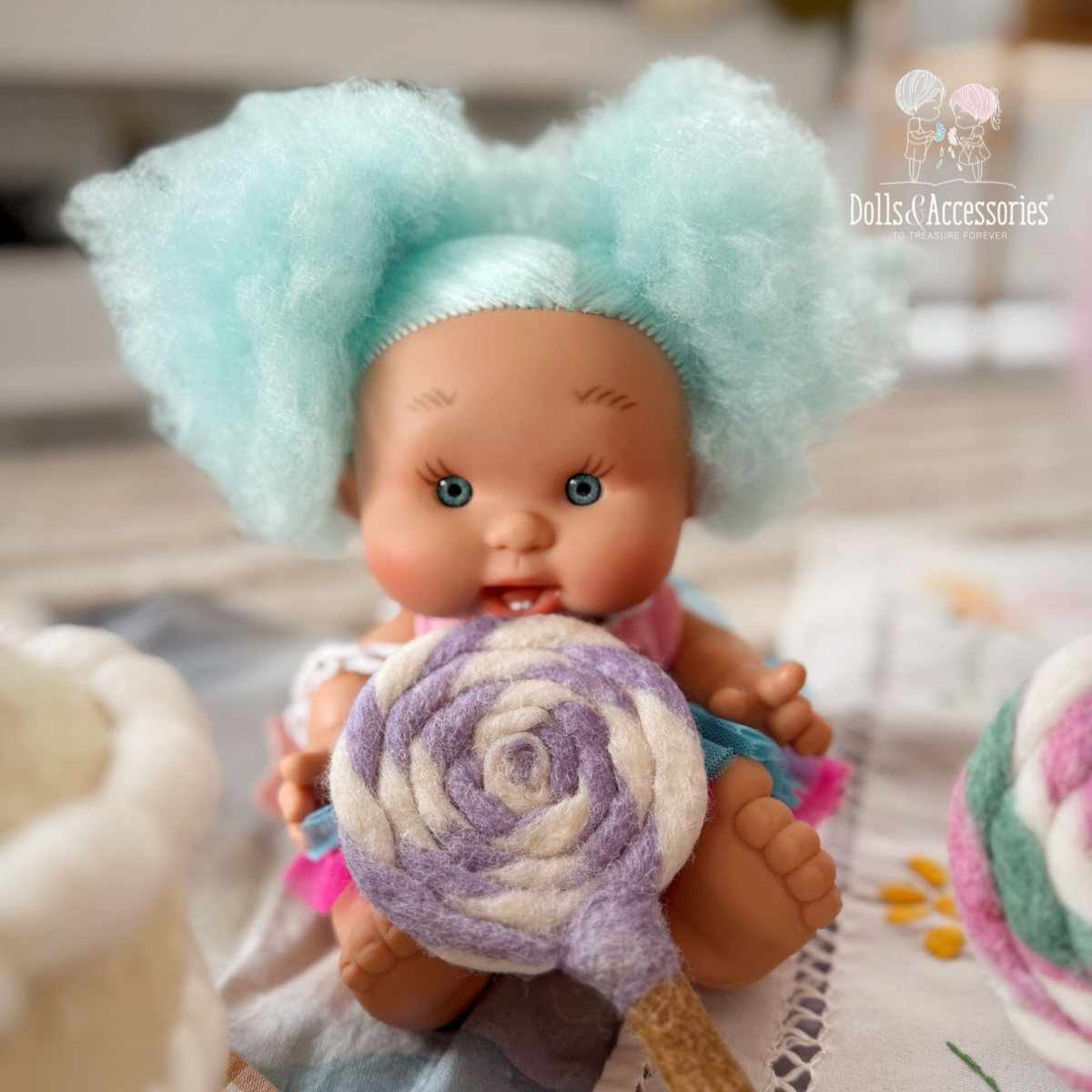Dolls and Accessories - Wholesale Doll – Kids - Baby Doll Pepote Cotton Candy by Nines D'Onil4