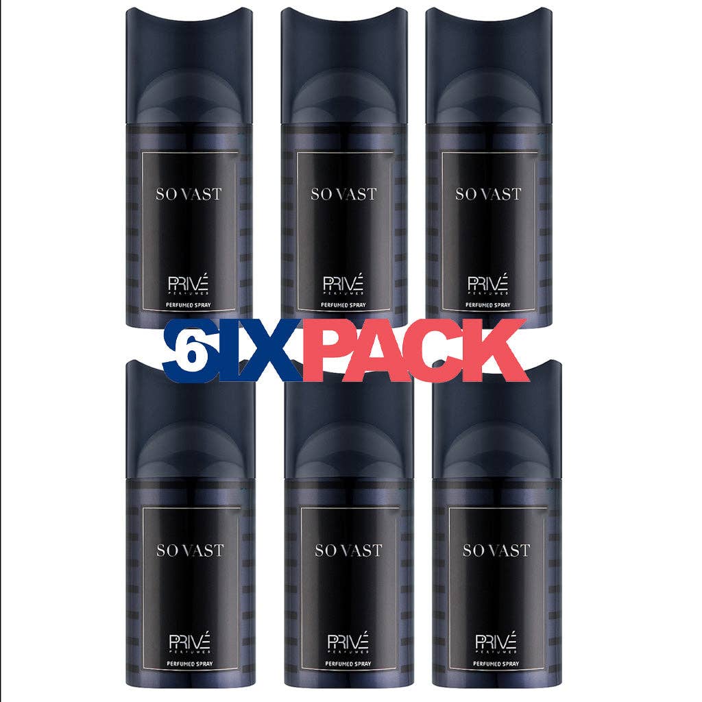 FRAGRANCE WHOLESALE LTD - Wholesale Deodorant - Unisex - PRIVE So Vast Perfume Deodorant 250ml 6x PACK1