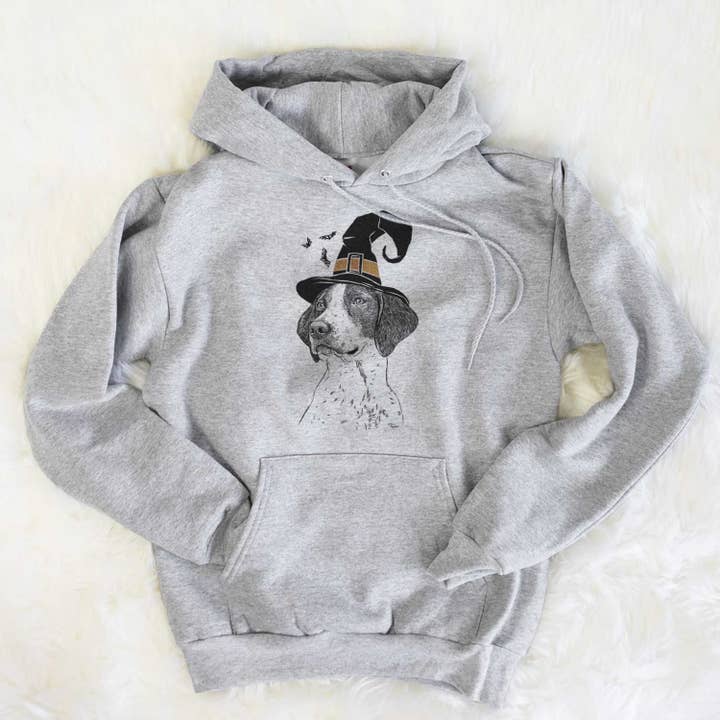 Heather Grey Witch Payton the Mixed Breed - Unisex Hooded Sweatshirt for wholesale on Faire