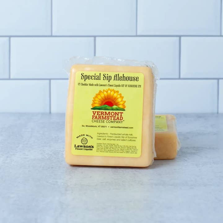Vermont Farmstead Cheese Co. - Wholesale Cheese - Sip of Sunshine Alehouse Cheddar