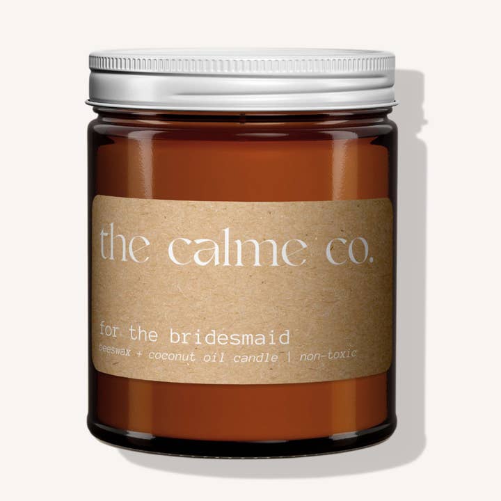 For The Bridesmaid Beeswax Candle for wholesale by The Calme Co