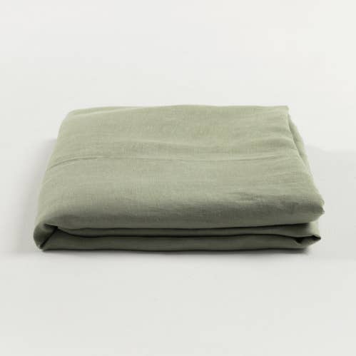 Sage Linen Flat Sheet for wholesale by The Katha