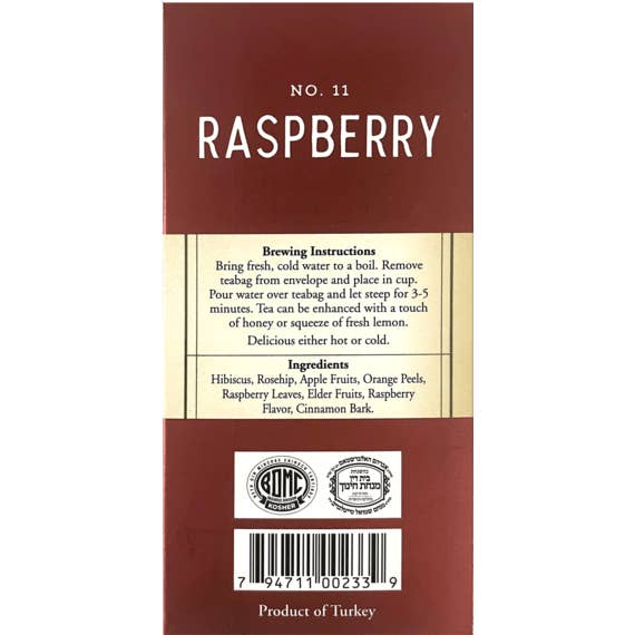 Galil Brands - Wholesale Tea Bags - Raspberry Herbal Tea | 20' Tea Bags | 1.41 oz | Galil2