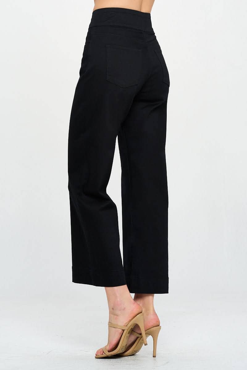 I&M JEAN, INC. – Großhandel Jeans – Damen – I5077HW - Kurz geschnittene Jeans mit weitem Beinschnitt und weitem Bund mit hoher Taille7