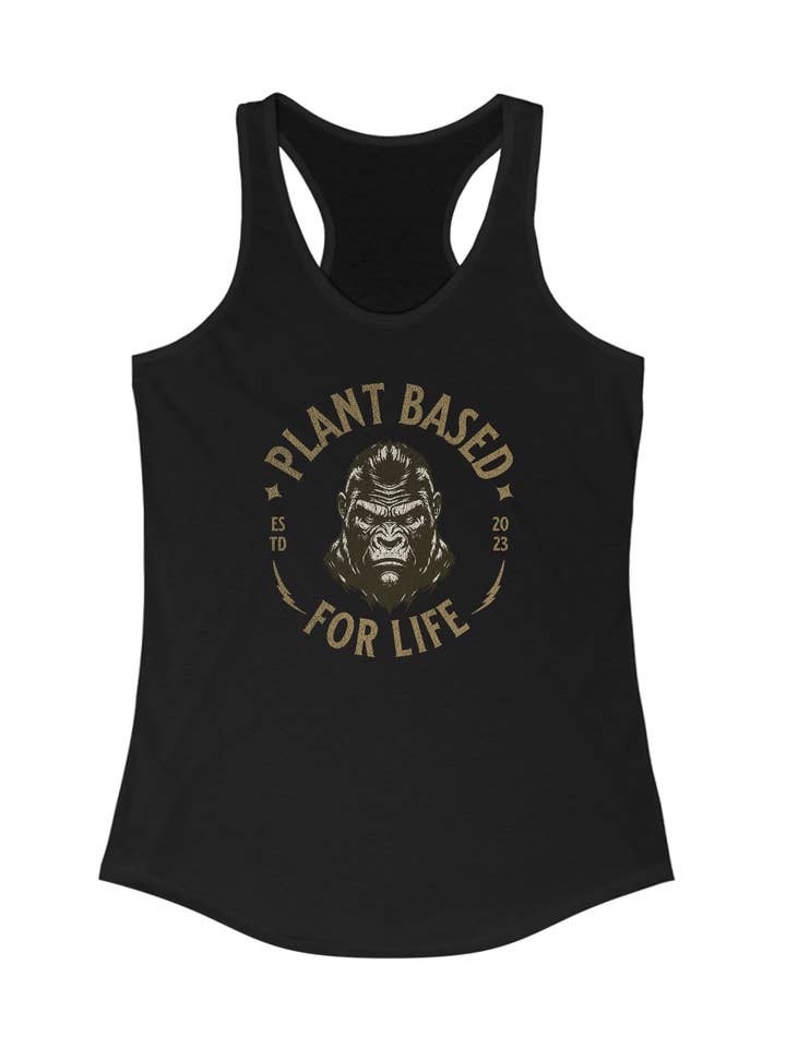 Plant Based For Life - Canotta da donna Ideal Racerback per la vendita all'ingrosso da parte di Plant Babes