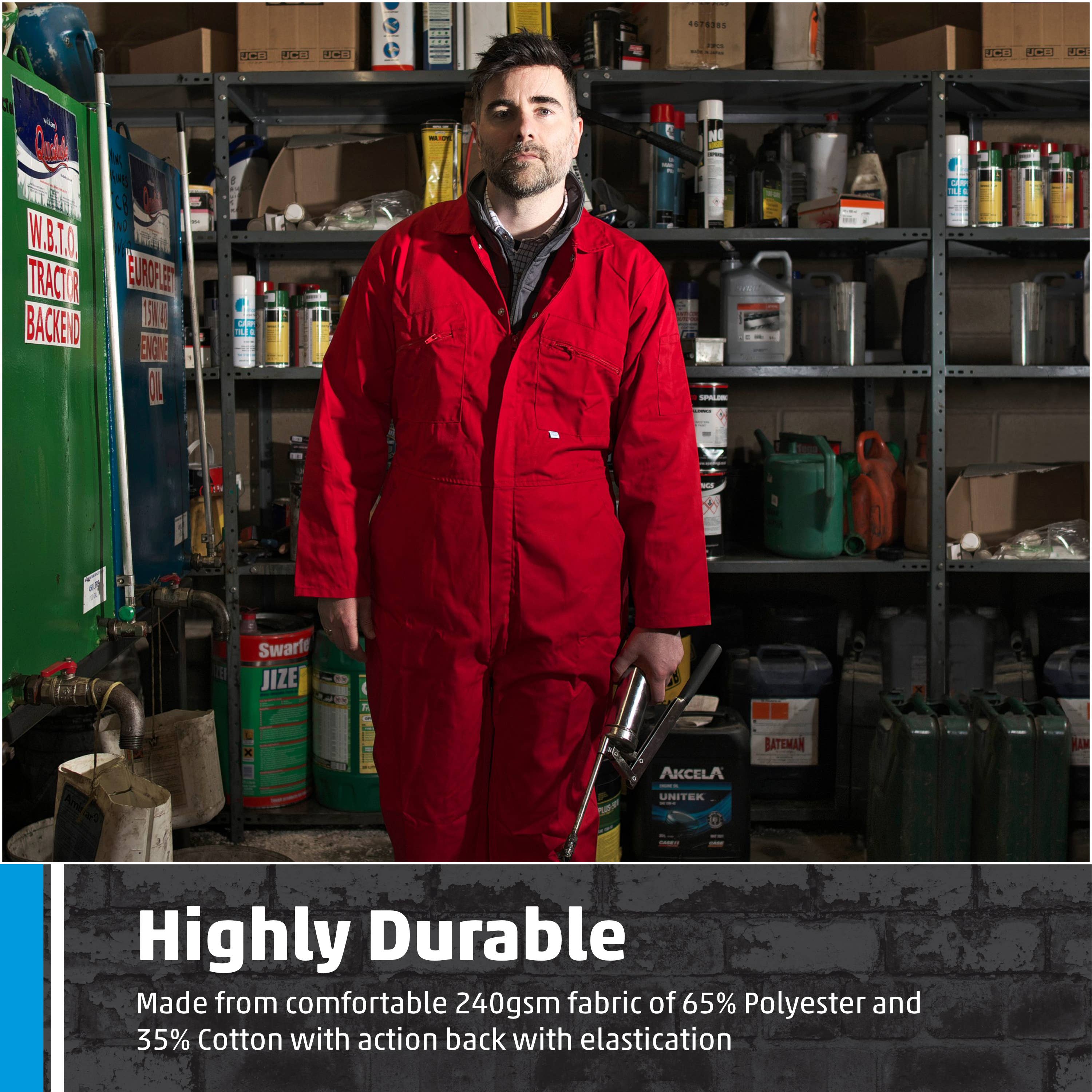 TuffStuff Workwear – wholesale Overalls – Men’s – Fort Zip Front Coverall, Multiple Handy Pockets, Durable1