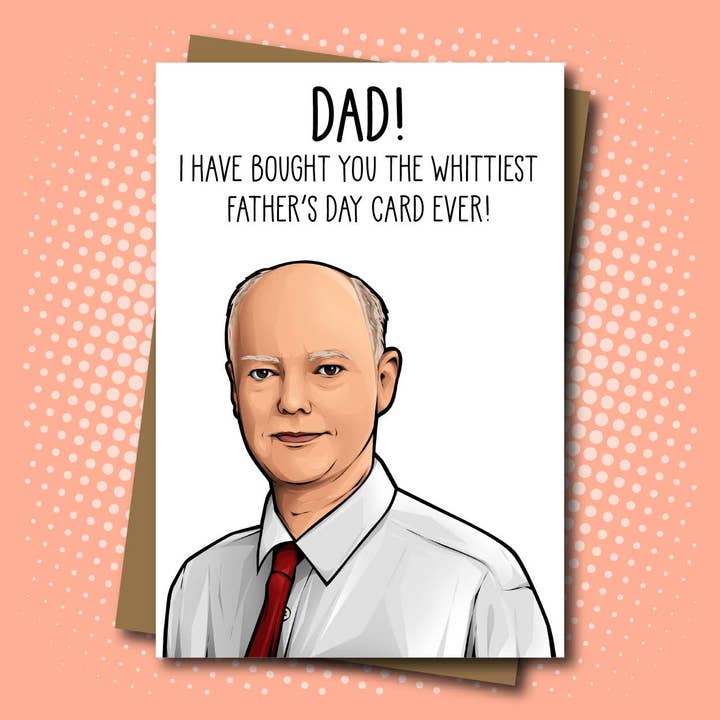 Carte de fête des pères la plus blanche de tous les temps ! - Inspiré par Chris Whitty pour la vente par Maya Rose Creations