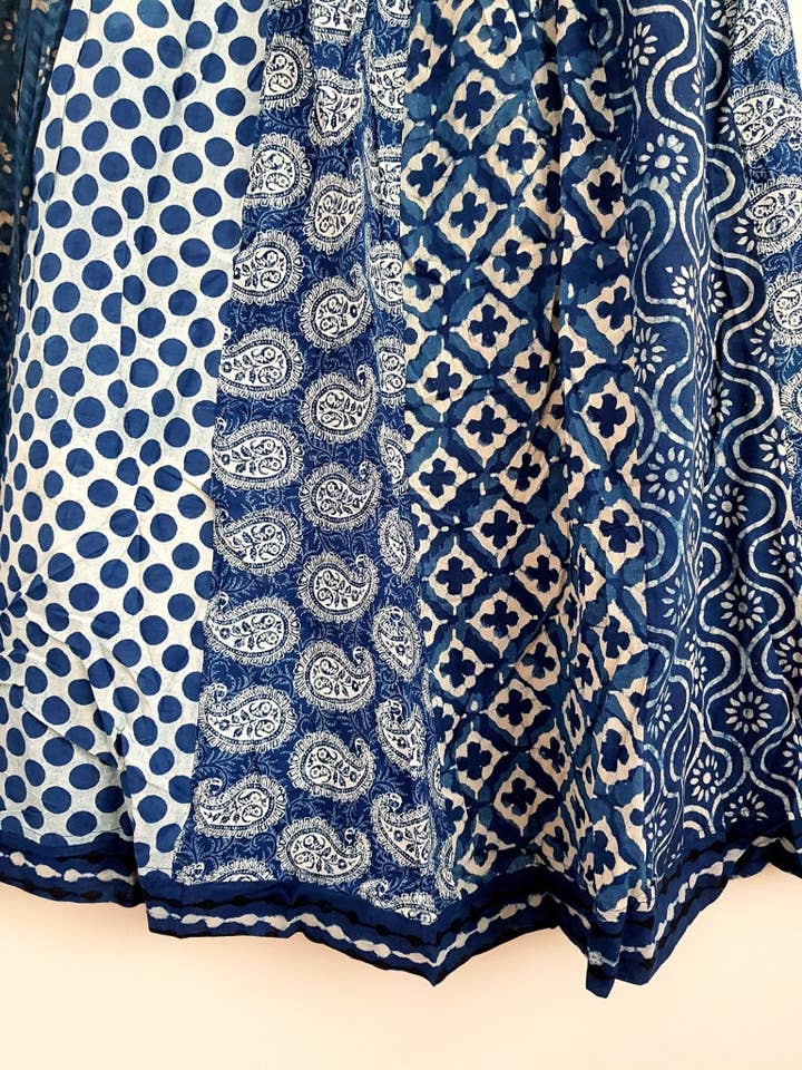 EeshaBoutique Australia - Wholesale Skirt – Women’s - Gypsy Style Indian Cotton Hand Block Printed Skirt4