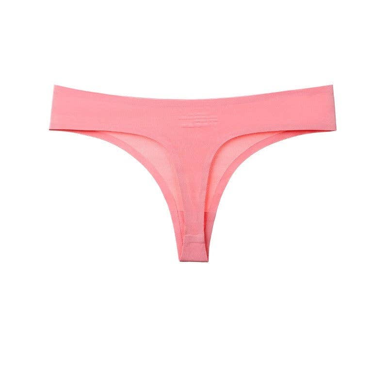 FurDecoration - Wholesale Underwear - Women's - Solid Color Low Waist Sexy Thong Briefs Underwear Panty6