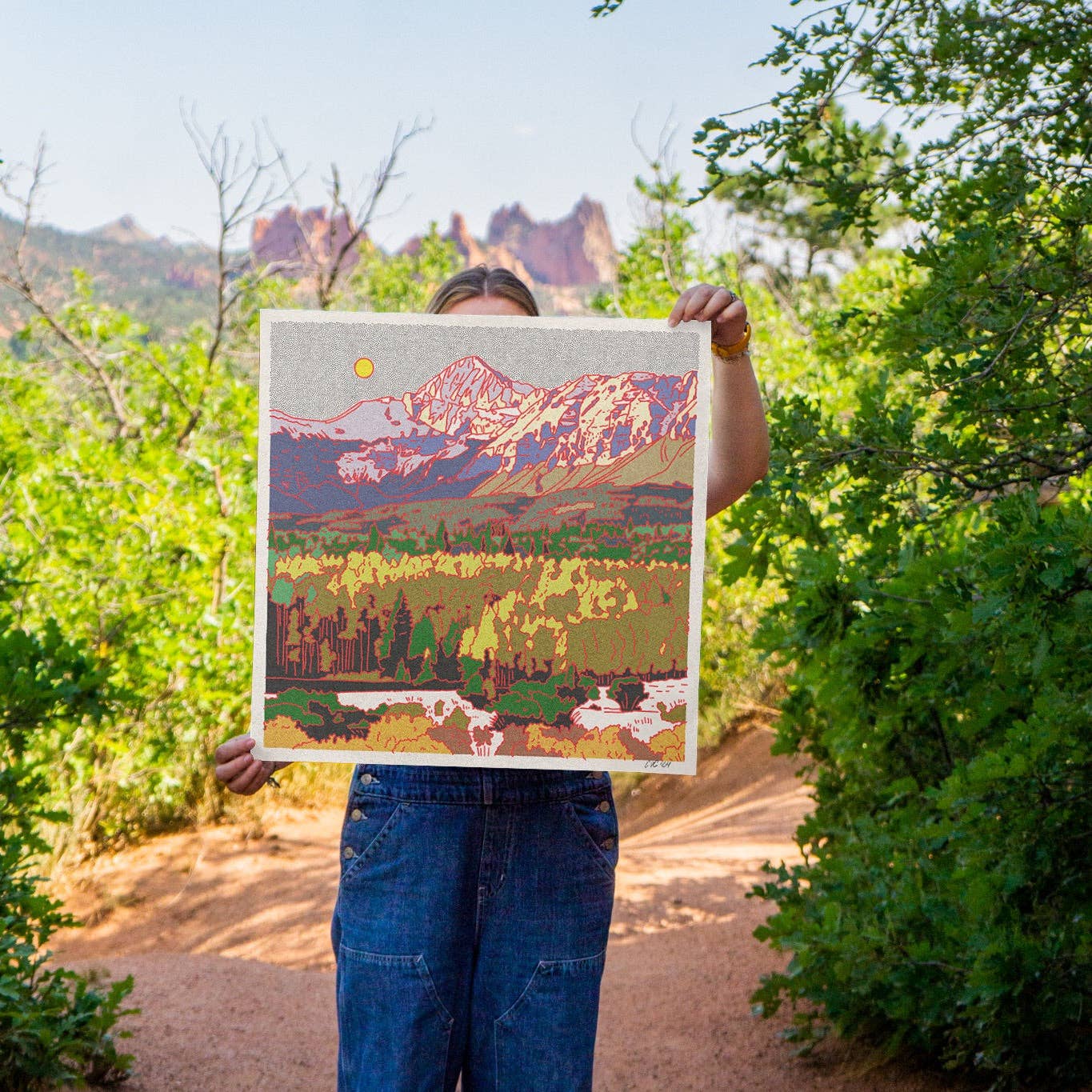 Caroline Clark - Wholesale Art Print - Wilson Peak Art Print1