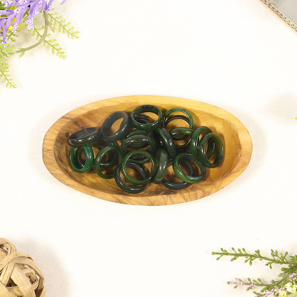 Natures Artifacts Inc - Wholesale Band/Stacked Ring - Jade Rings | Jade Crystals | Crystal Rings1