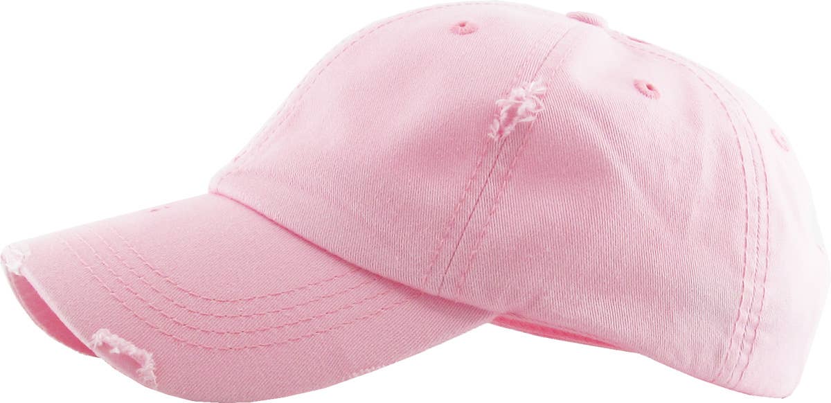 KBETHOS - Wholesale Ponytail Cap - Women's - Ponytail Washed Distressed Cotton Cap117