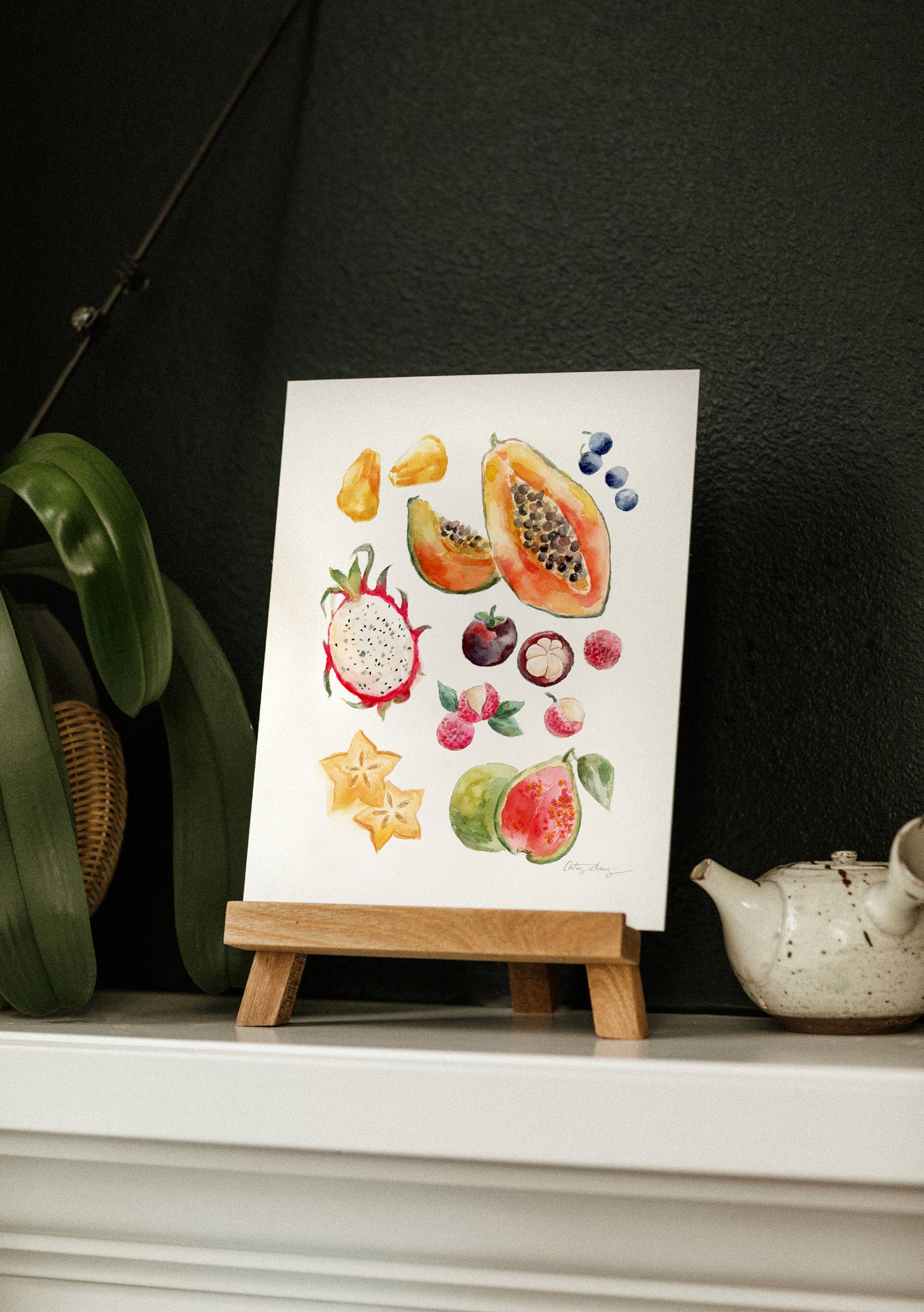 Easy Sunday Club - Wholesale Art Print - Uncommon Tropical Fruits Watercolor Art Print2