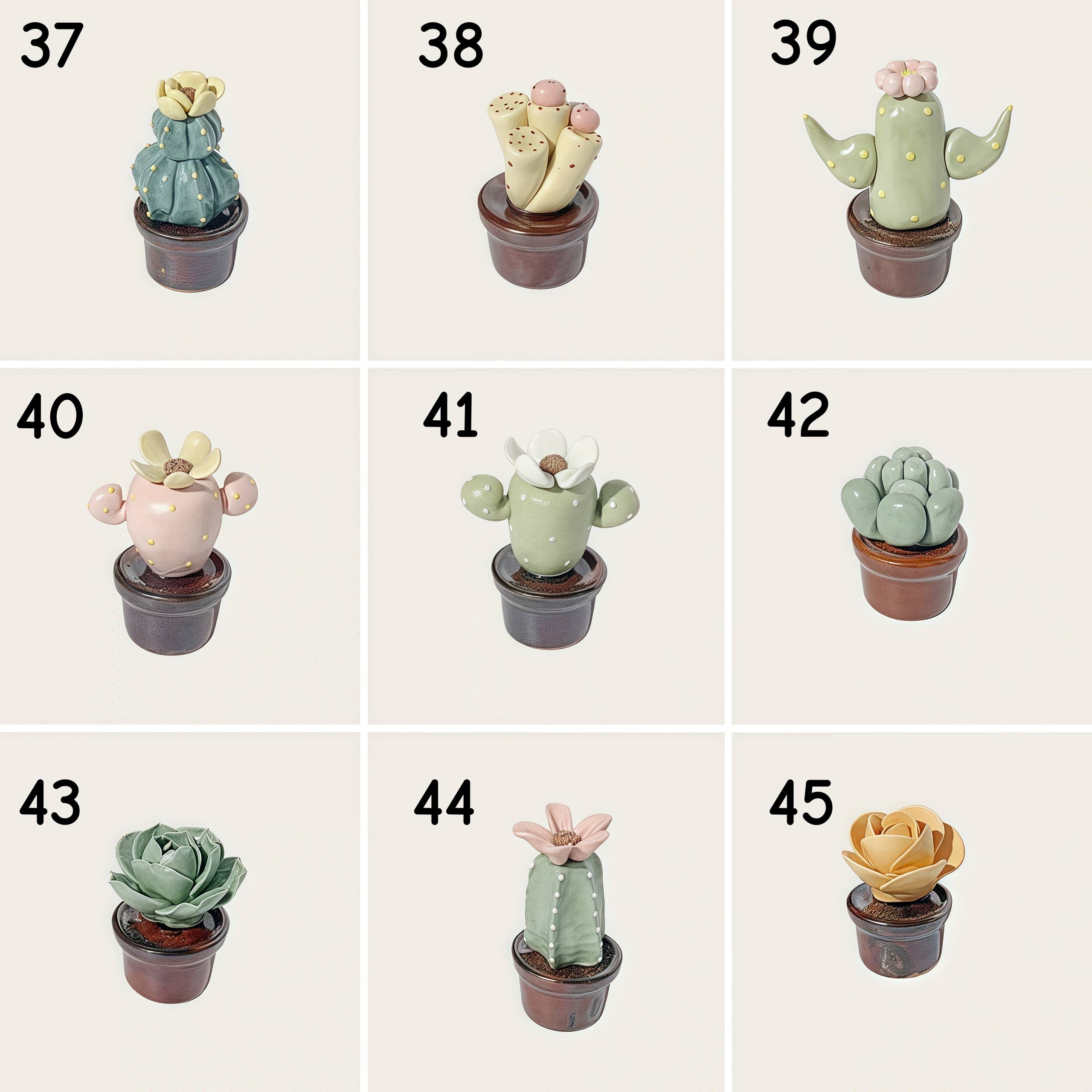 Otterware – wholesale Decorative figurine – Handmade Miniature Ceramic Cactus & Succulent Figurines4