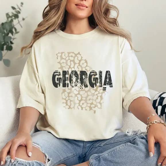 Georgia Leopard State - DTF Transfer for wholesale by Simply You Customs