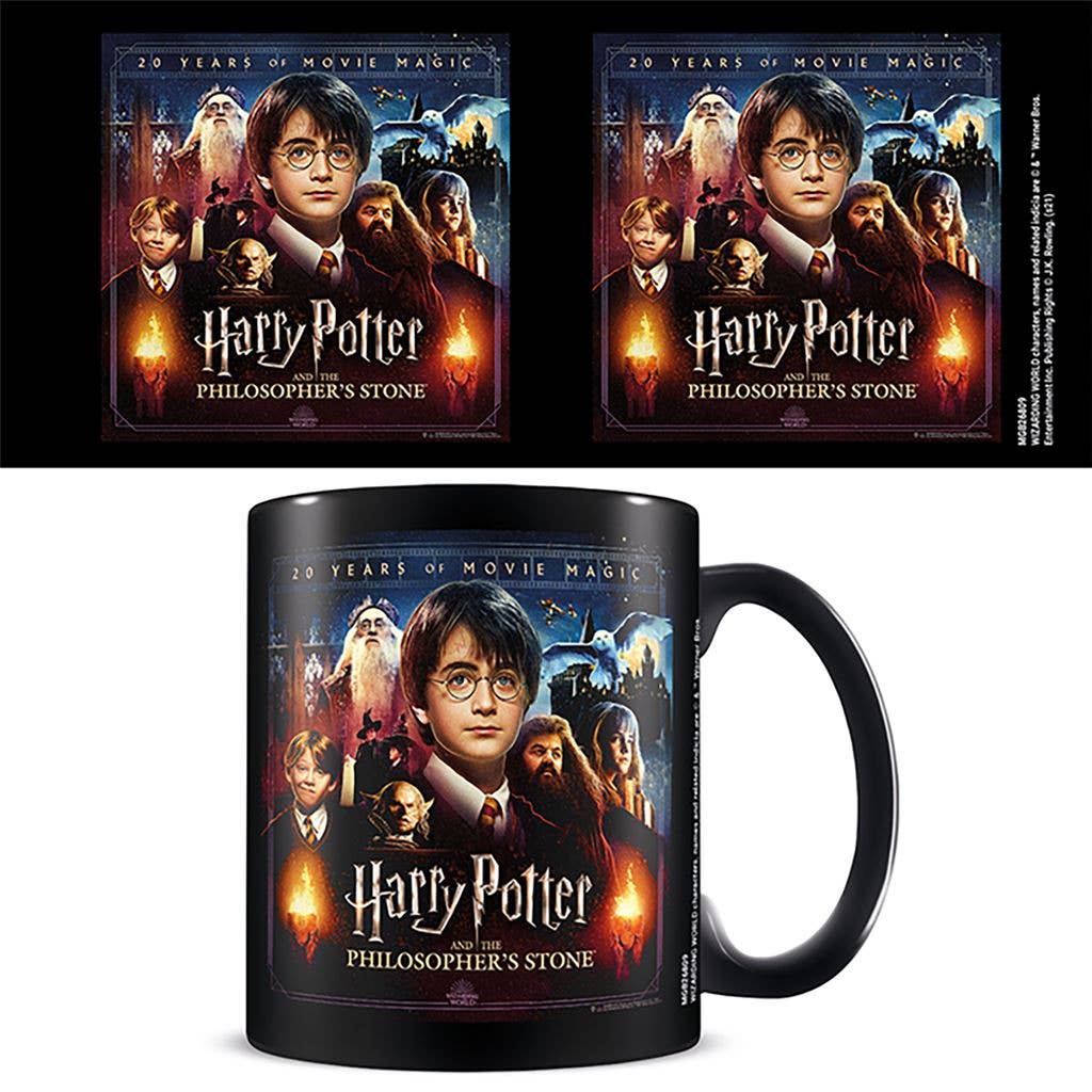 Caneca Preta Harry Potter (20 Anos de Magia no Cinema) por atacado de Pyramid International