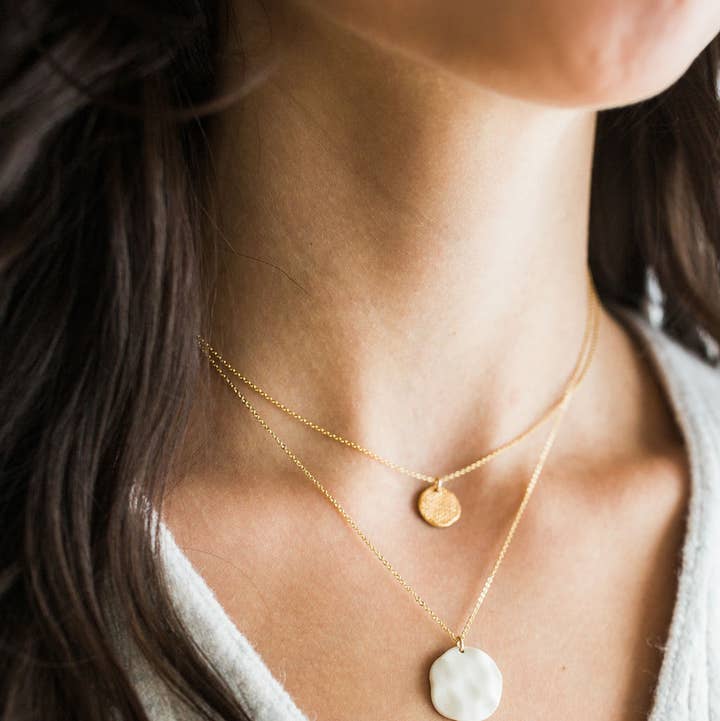 Jenna Vanden Brink Ceramics - Wholesale Pendant/Charm Necklace - Sun and Moon Necklace (mini)4