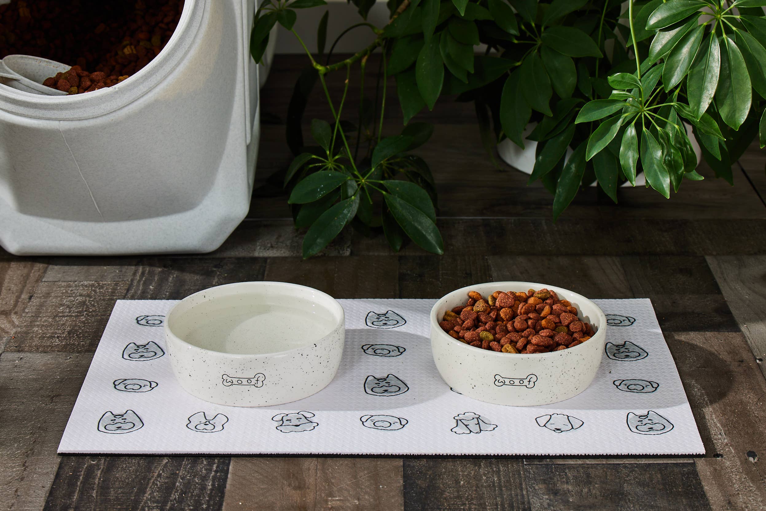 Pearhead - Wholesale Pet Bowl - Cat/Dog - Woof Ceramic Dog Bowl, Water or Food Pet Dish, Medium5