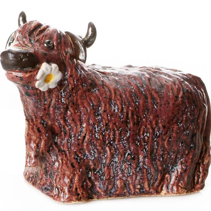 Enigma Supplies – wholesale Dekorativ statyett – Ko med blomma keramisk figur | Olika färger18