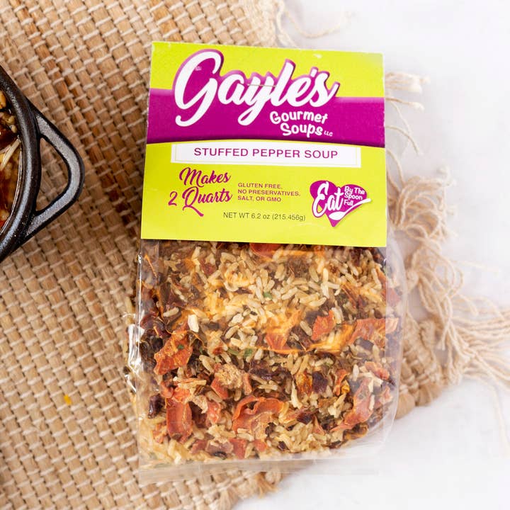 Stuffed Pepper Soup for wholesale by Gayle's Kitchen Creations-Gayle's Gourmet Soups