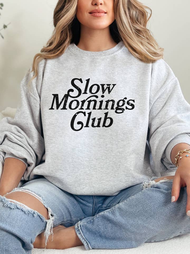 Langsame-Morgen-Club Sweatshirt für den Großhandel von CMD Wholesale