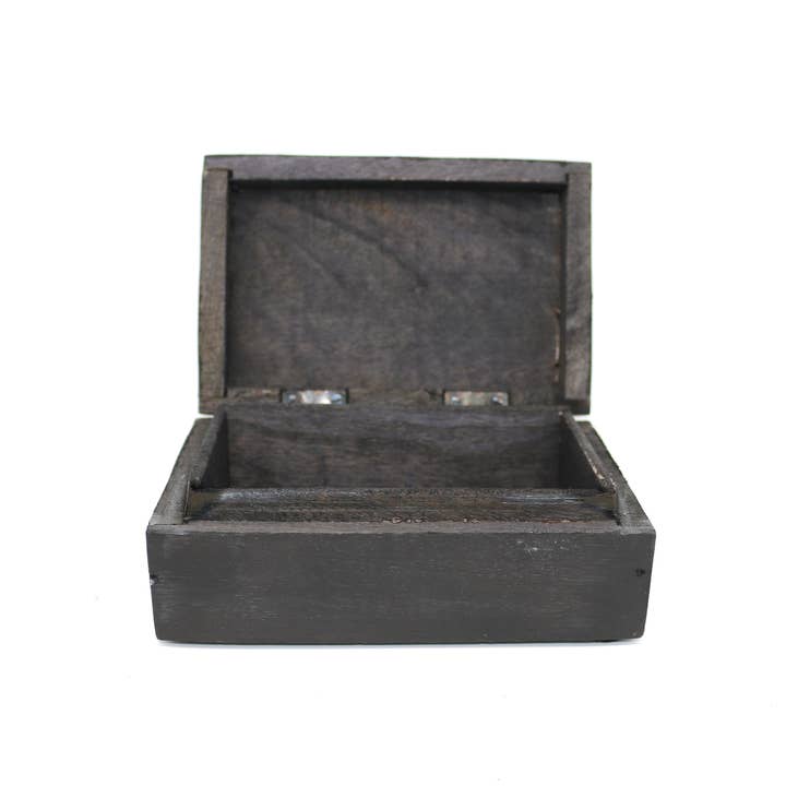 Designs by Deekay Inc. - Wholesale Jewelry Box/Organizer - Wooden Storage Box (6 x 4 in.) - Celtic Cross (Black)