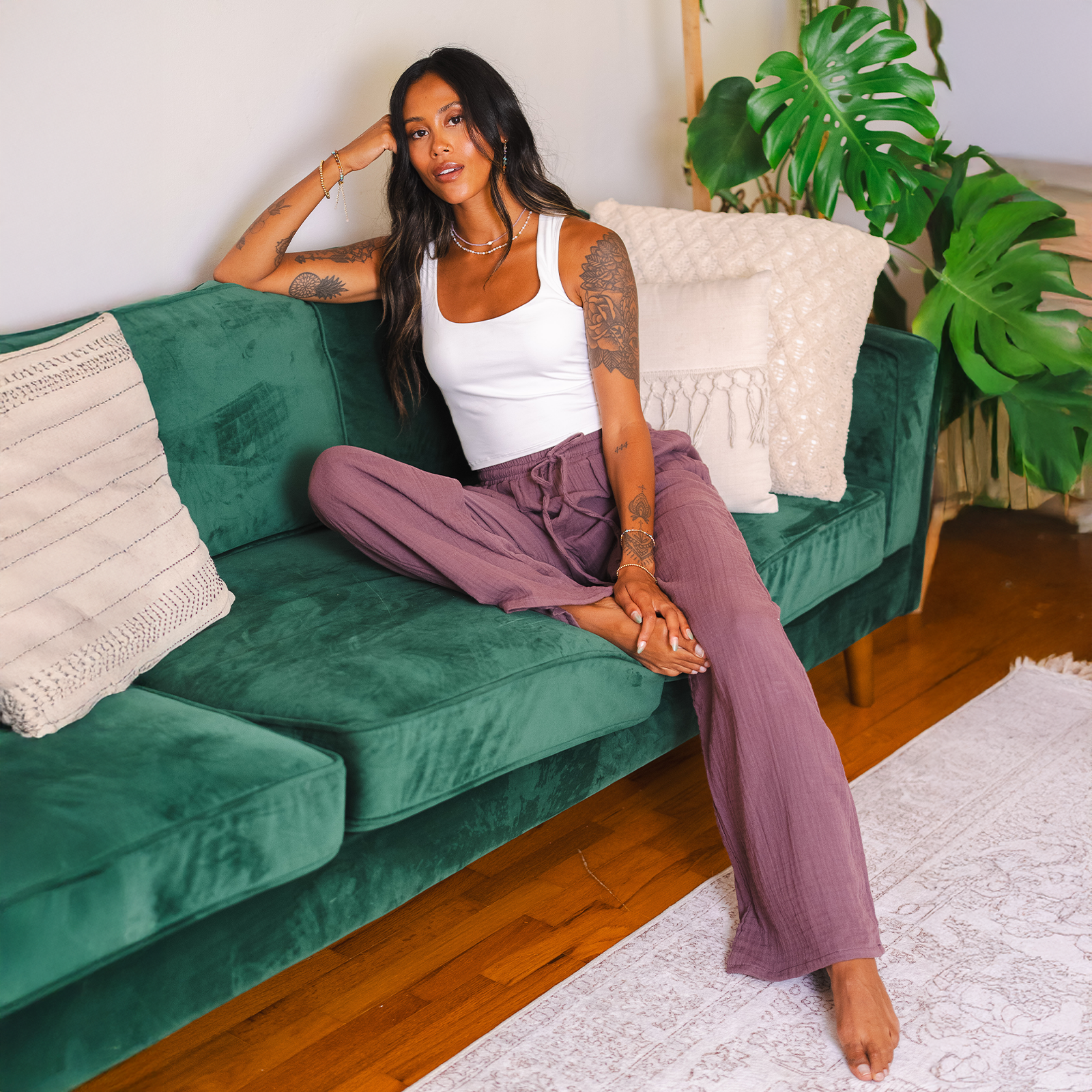 Lotus and Luna - Vendita all'ingrosso Pantalone - Donna - Pantaloni Cabana Cielo Lunare6