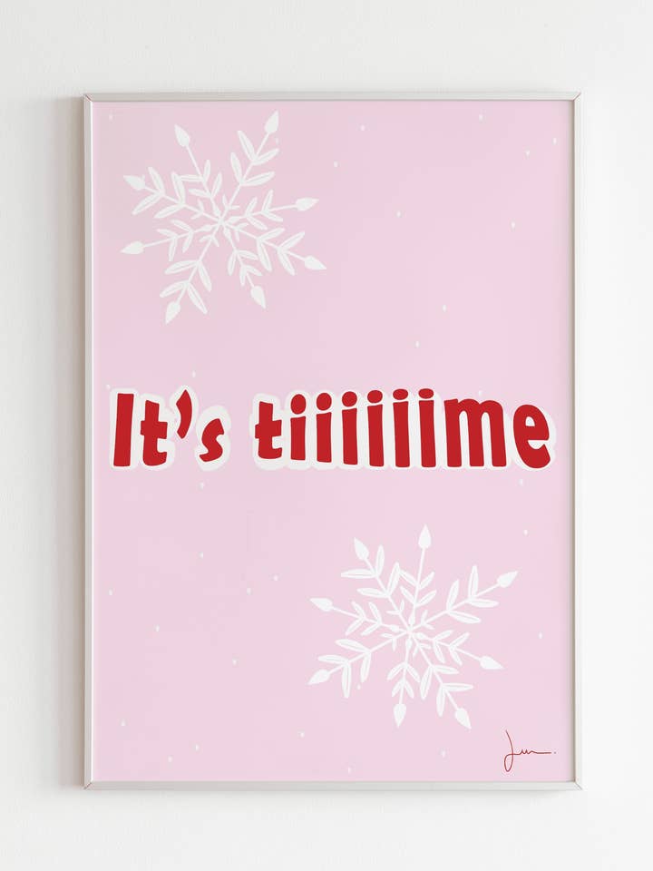 Display It's time Christmas A4 for wholesale by Julia Studio Graphique