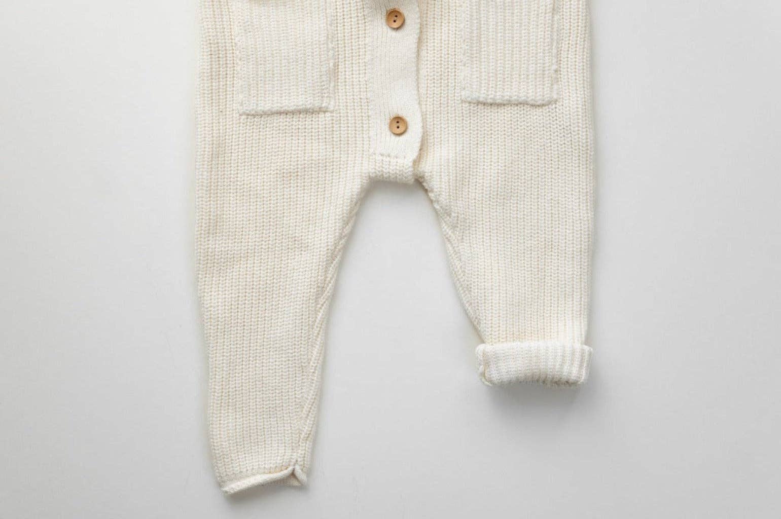 Yooushi - Wholesale Jumpsuit - Baby - Cloud Cream Hooded Knit Playsuit13