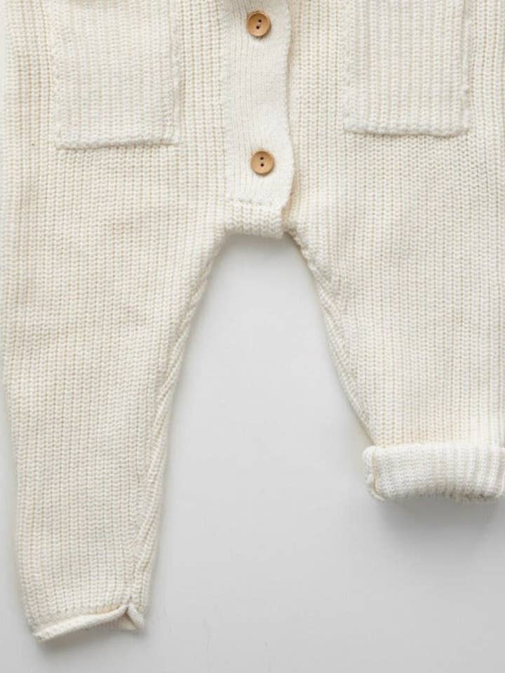 Yooushi - Wholesale Jumpsuit - Baby - Cloud Cream Hooded Knit Playsuit13