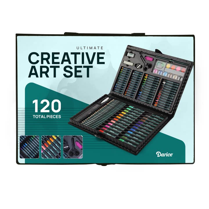 The Toy Group - Wholesale Art Set - Kids & Baby - Darice 120-Piece Deluxe Art Set