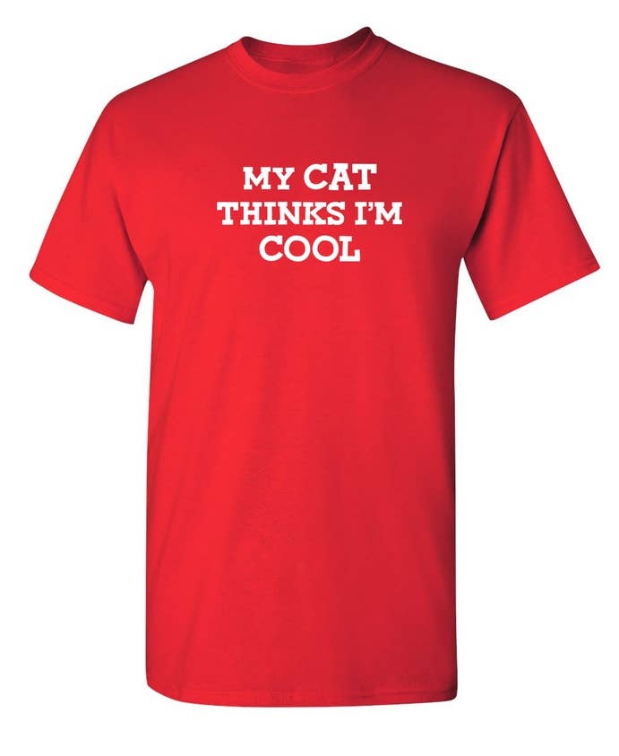 Feelin Good Tees - Wholesale Screen Printed T-Shirt - Unisex - My Cat Thinks I'm Cool19