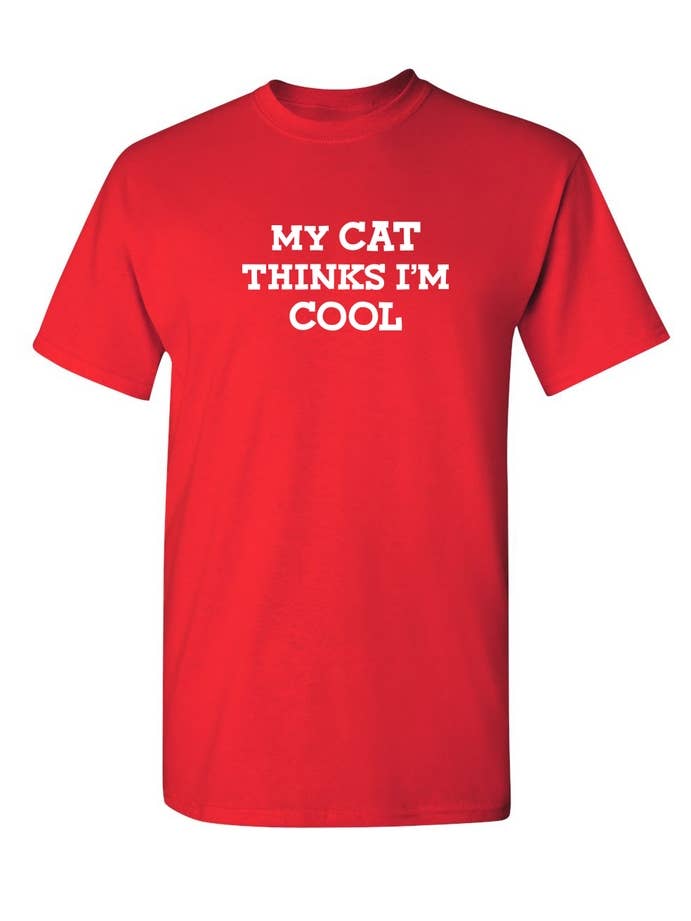 Feelin Good Tees - Wholesale Screen Printed T-Shirt - Unisex - My Cat Thinks I'm Cool19