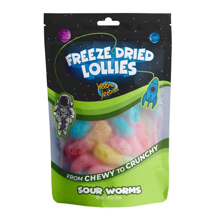 Heebie Jeebies - Wholesale Boiled sweets - Freeze Dried Sour Worms1